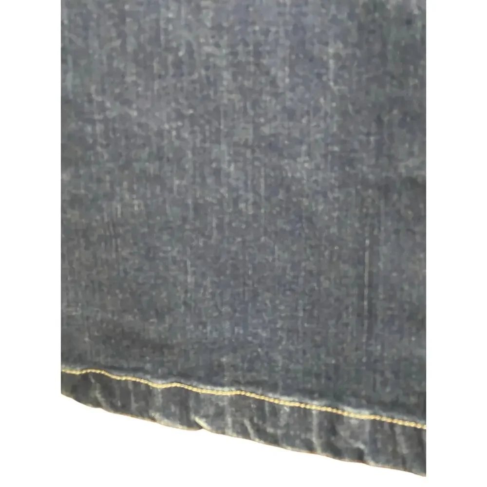 Monterey Bay Vintage Denim Fringed Midi Pencil Skirt size 10